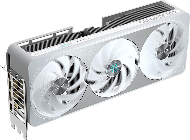 Gigabyte geforce rtx 5070 ti aero oc 2 orig - GIGABYTE GeForce RTX 5070 Ti AERO OC 16GB Videokaart (White)