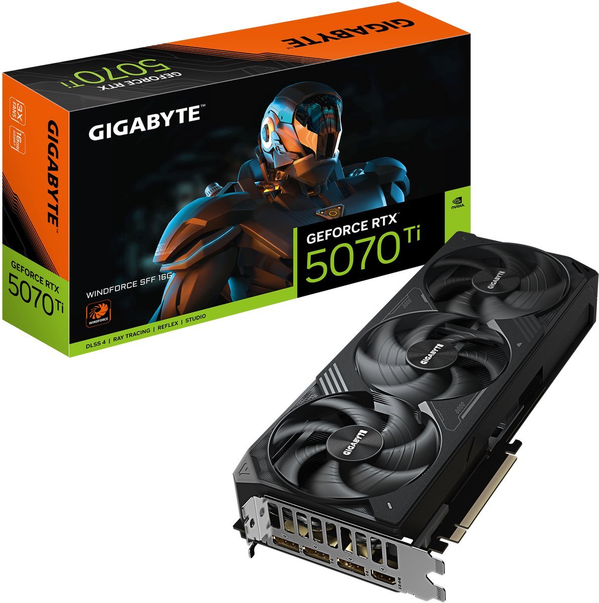 GIGABYTE Gigabyte Geforce Rtx 5070 Ti Windforce Sff 16G Nvidia 16 Gb Gddr7