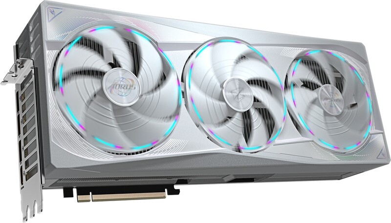 Gigabyte nvidia geforce rtx 5090 aorus 5731 2 orig - GIGABYTE AORUS GeForce RTX 5090 MASTER ICE 32GB Videokaart (White)