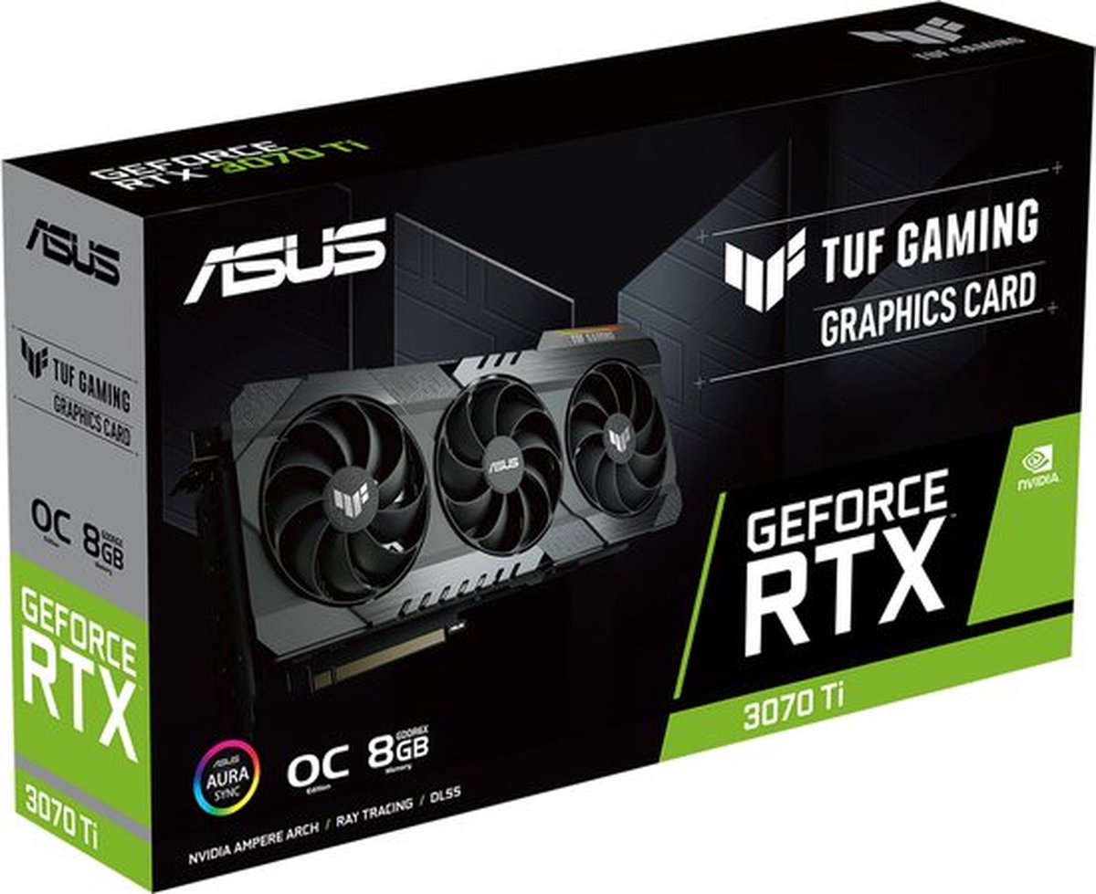 Grafische Kaart - Asus - Rtx 3070 Ti - 8Gb - Gddr6 - Pcie 4.0 - 2 X Hdmi / 3 X videokaart - afbeelding 10