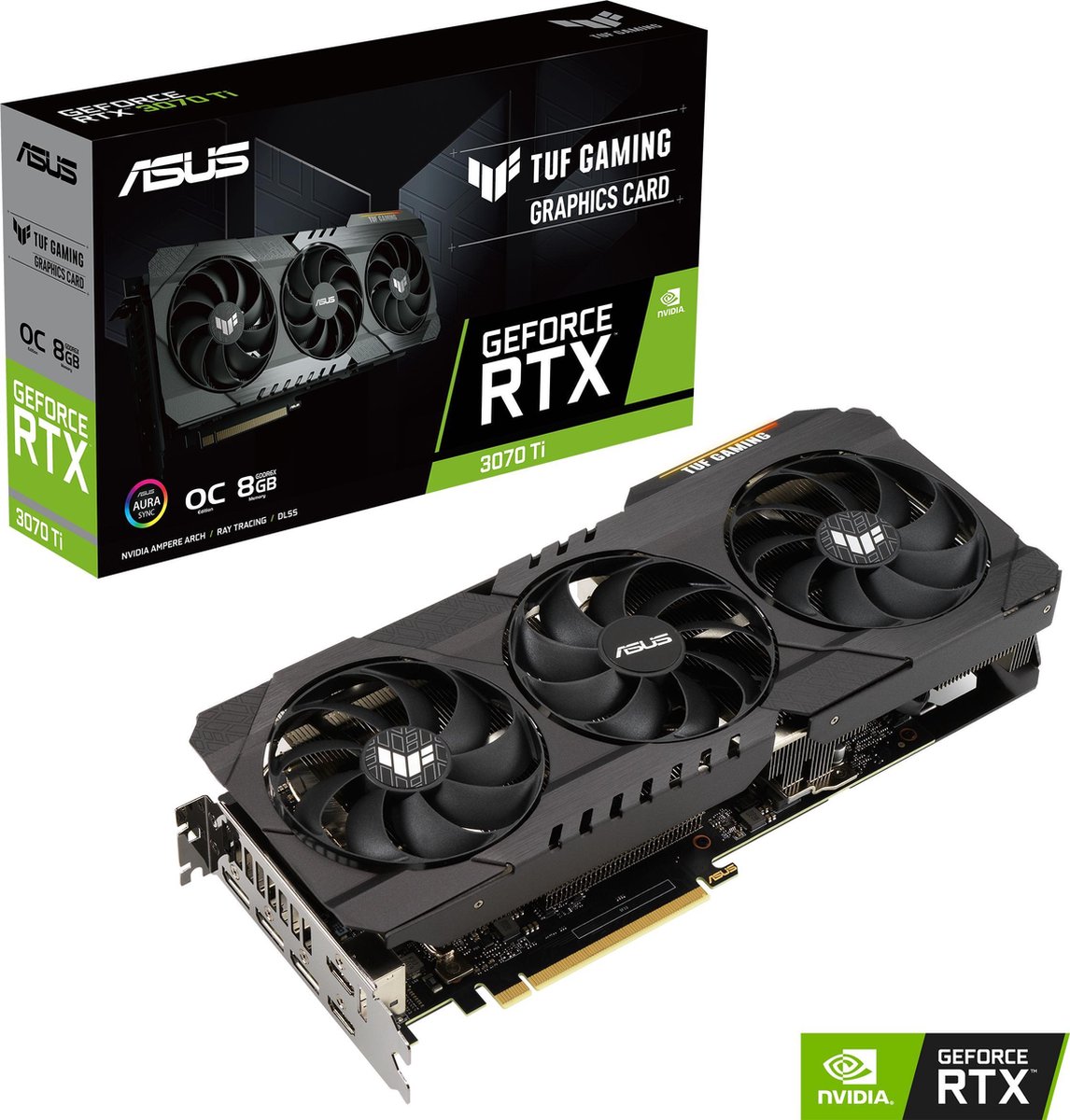Grafische Kaart - Asus - Rtx 3070 Ti - 8Gb - Gddr6 - Pcie 4.0 - 2 X Hdmi / 3 X videokaart - afbeelding 8