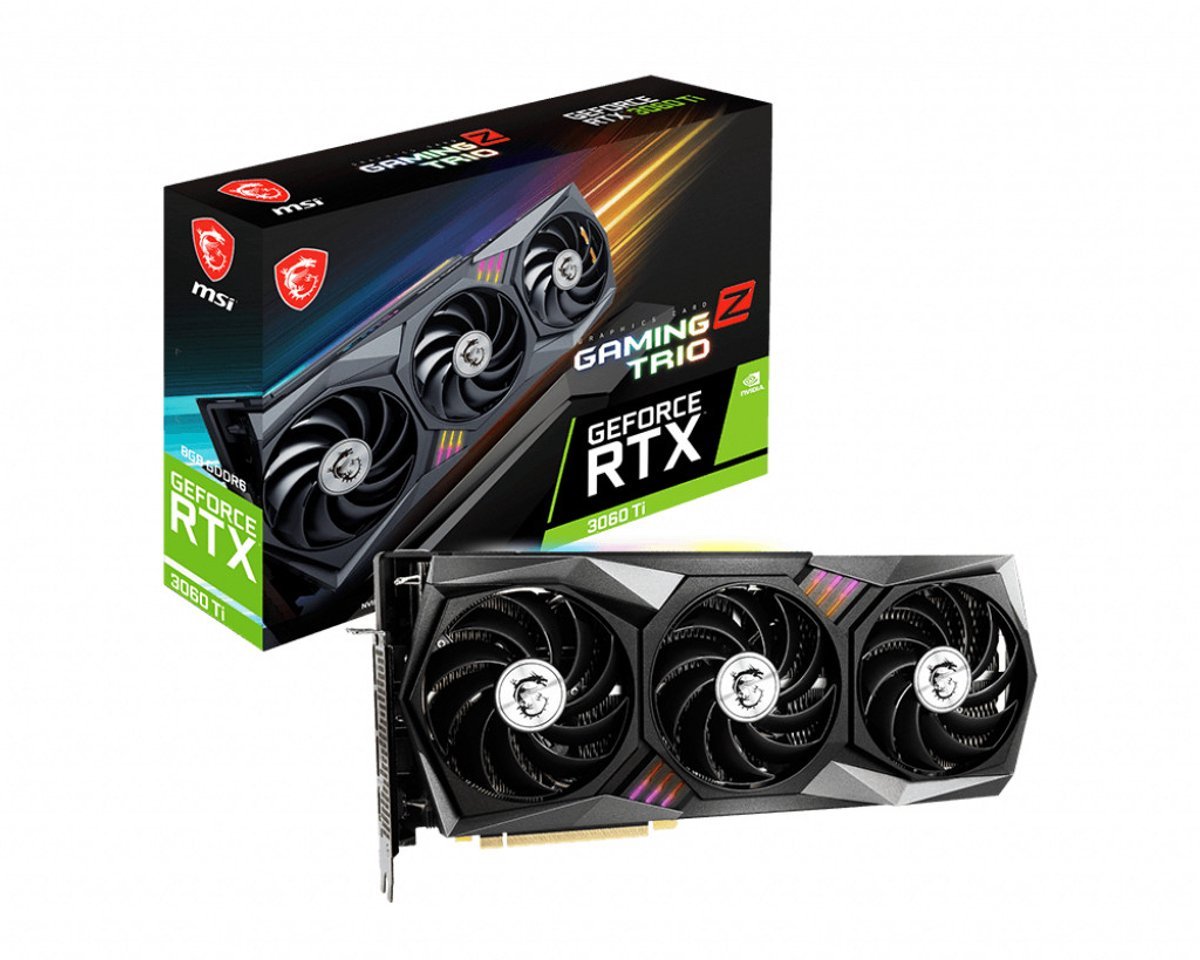 Grafische Grafische Kaart - Msi - Geforce Rtx 3060 Ti Gaming Z Trio 8G Lhr - 8 Gb - Gddr6 - Pcie 4.0 - Hdmi / 3 X Displayport (912-V390-289)