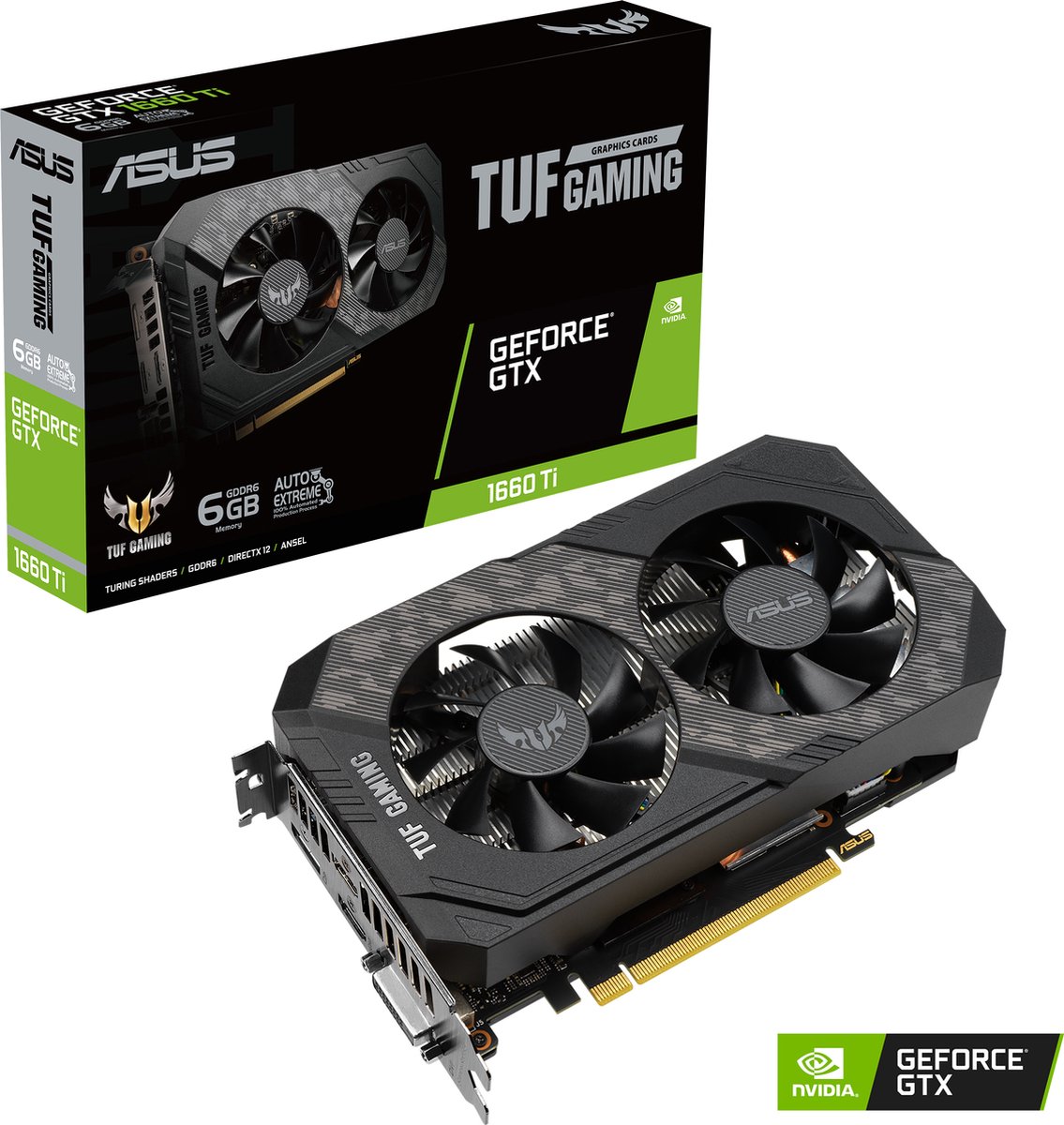ASUS TUF Gaming GeForce GTX 1660 Ti EVO OC Edition 6GB GDDR6 Videokaart - afbeelding 6