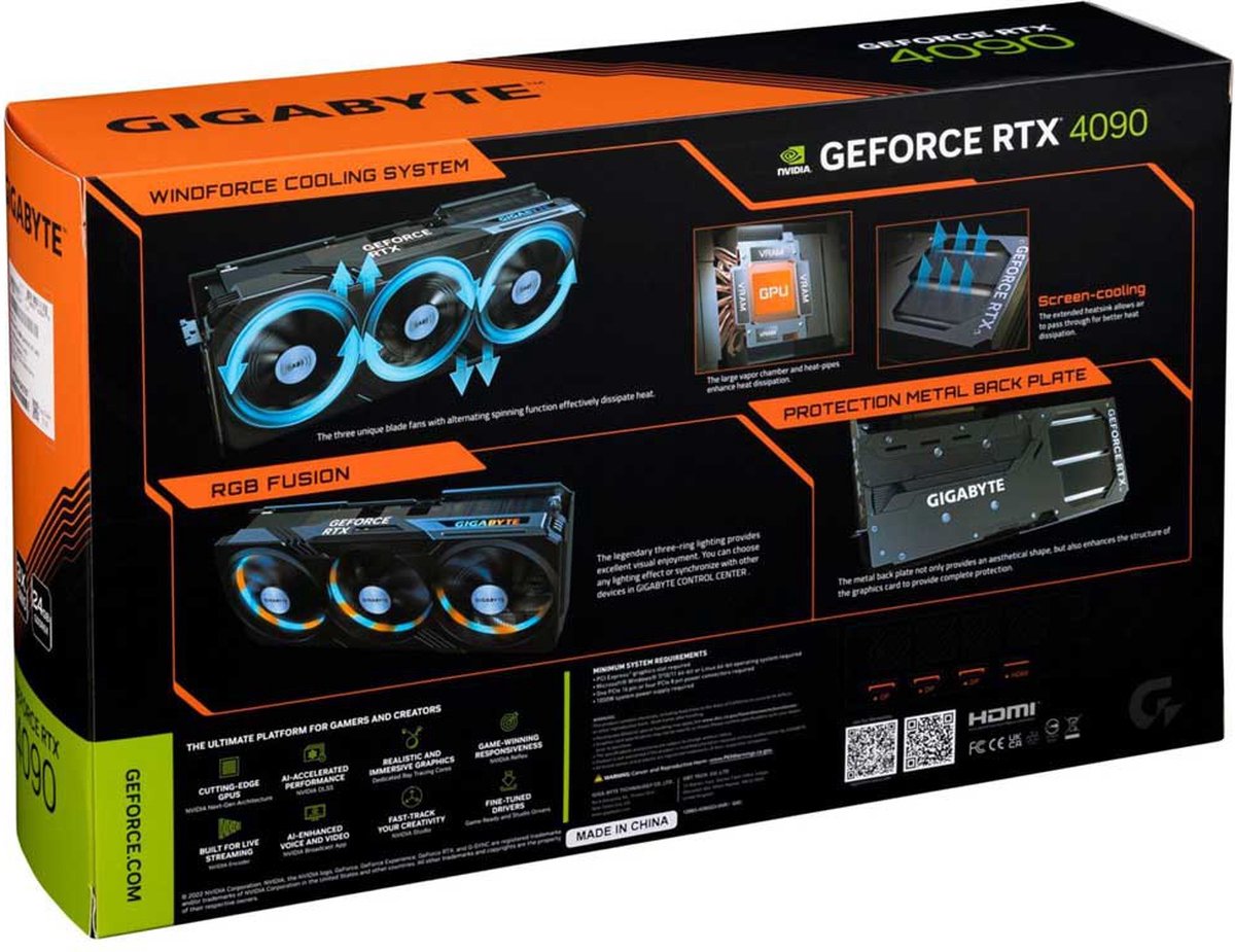 Gigabyte GeForce RTX 4090 GAMING OC 24GB Videokaart (Black) - afbeelding 9