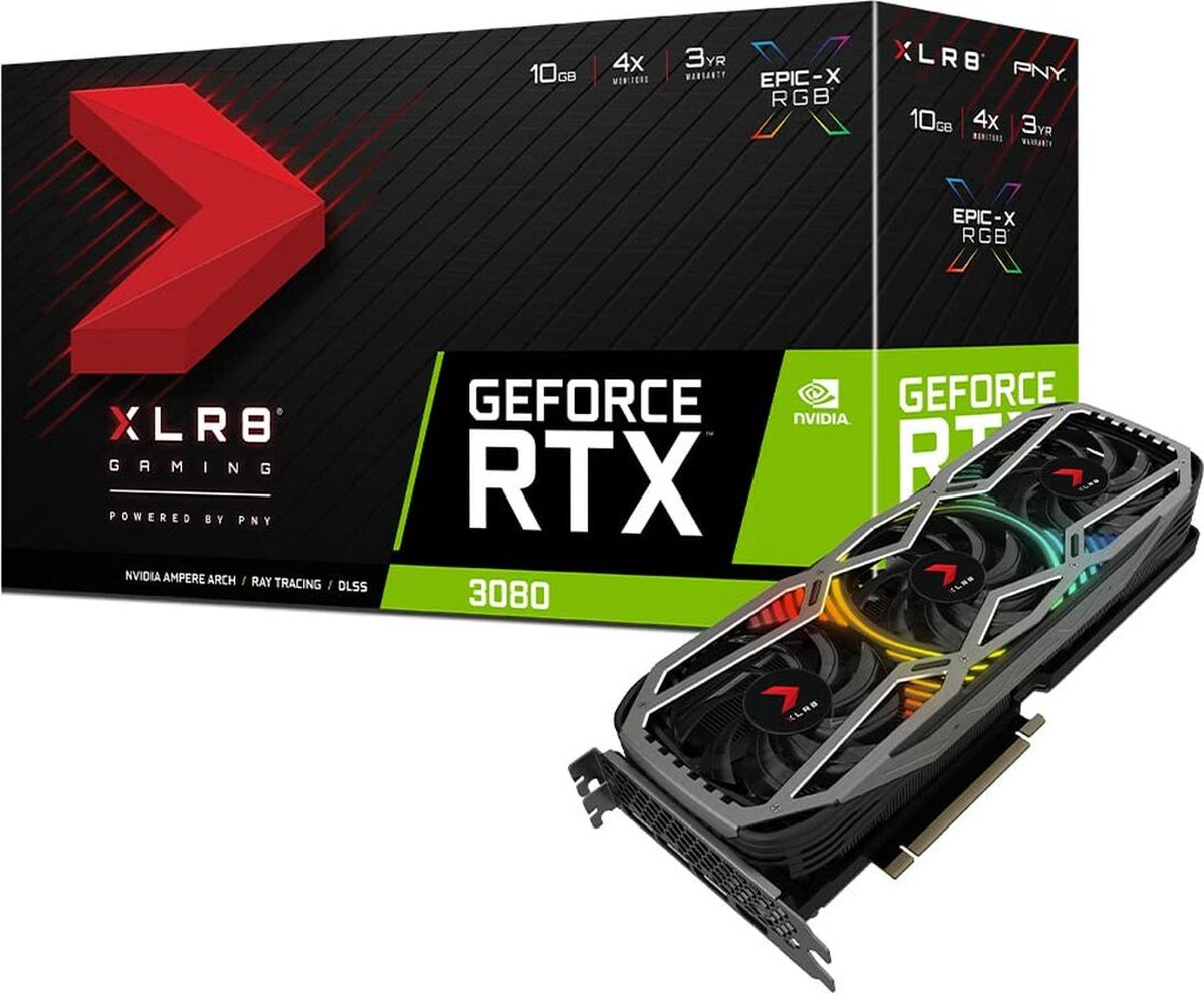 Graphics Card Pny Vcg308010Ltfxppb 10 Gb Gddr6X 8K Ultra Hd videokaart - afbeelding 4