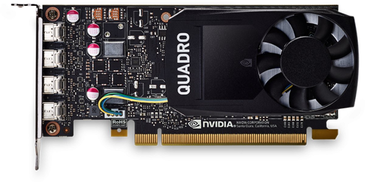 PNY NVIDIA Quadro P1000 V2 4GB Videokaart (Black) - afbeelding 5