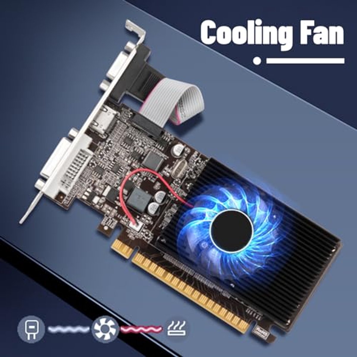 Grafische Kaart, 2 Gb, Ddr3, 64 Bits - afbeelding 3