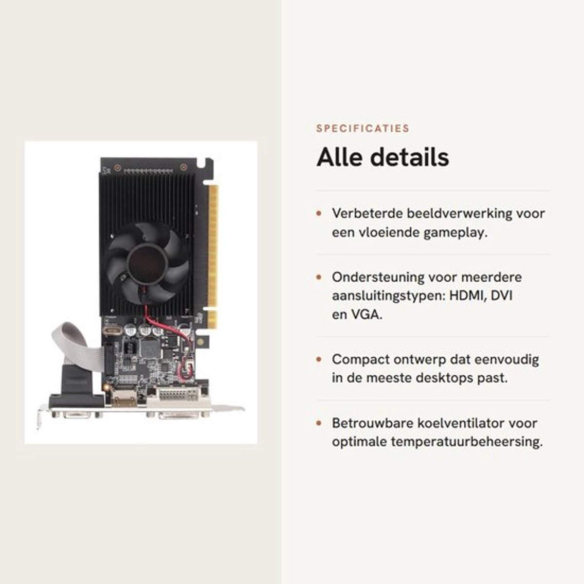 Gt610 2gb ddr3 videogame gesch 3 orig - Desktop GeForce GT 610 2GB Videokaart (Black)