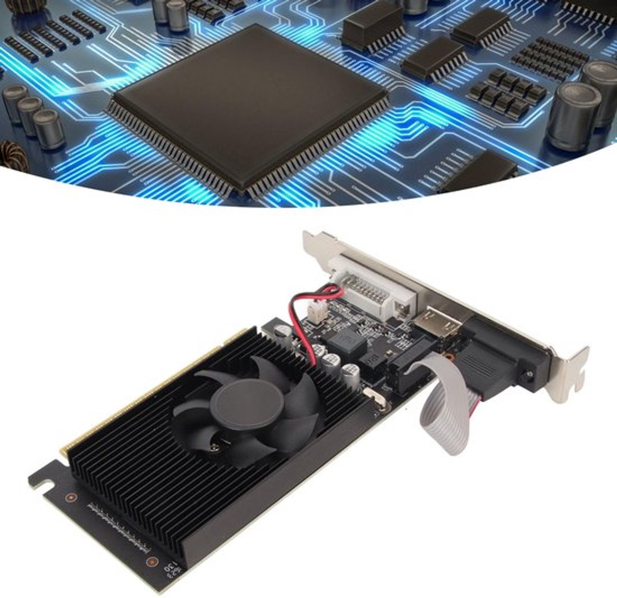 Gt610 2gb ddr3 videogame gesch 6 orig - Desktop GeForce GT 610 2GB Videokaart (Black)