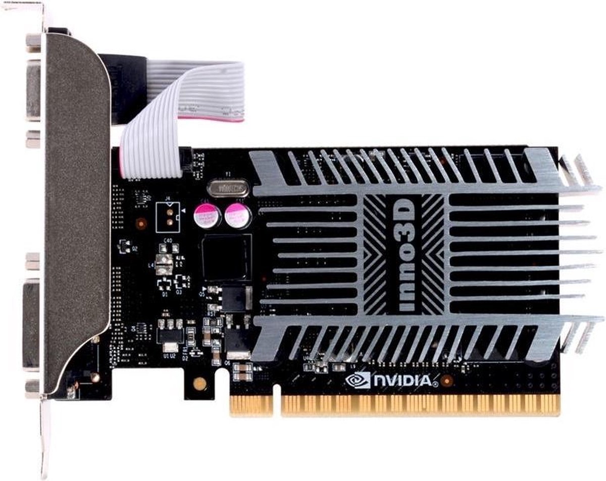 Inno3D GeForce GT 710 SDDR3 LP 2GB Videokaart (Black/Green) - afbeelding 2
