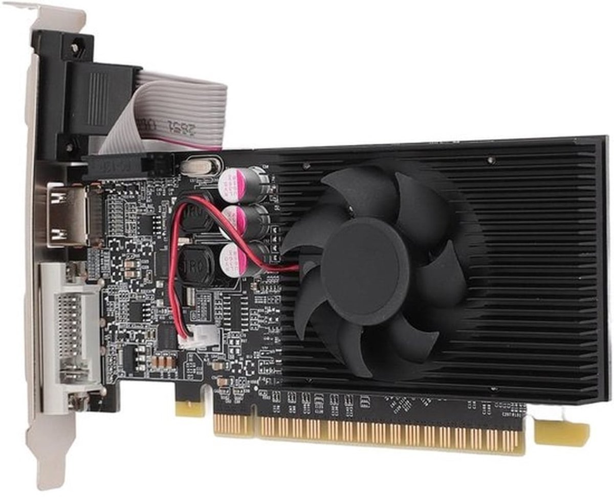 GT710 Gt710 Pci E Grafische Kaart - 2 Gb Ddr3 - Krachtige Prestaties - Desktopcomputer - Hdmi Dvi-Poort - Geschikt Voor Gaming - Model Cici...