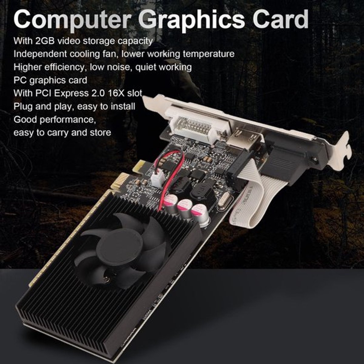 Dailygoody GeForce GT 730 2GB Videokaart - afbeelding 3