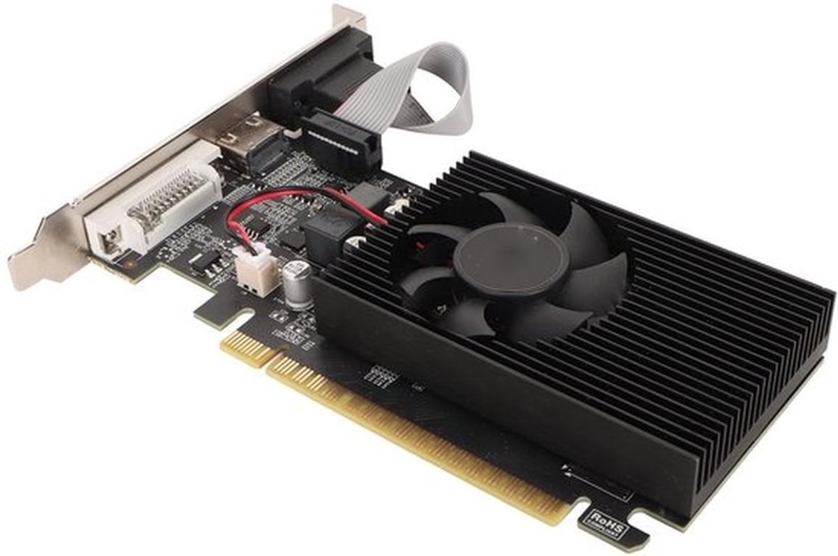 Gt730 4 gb ddr3 stille koelventilato 5 orig - GT730 4GB Videokaart (Black)