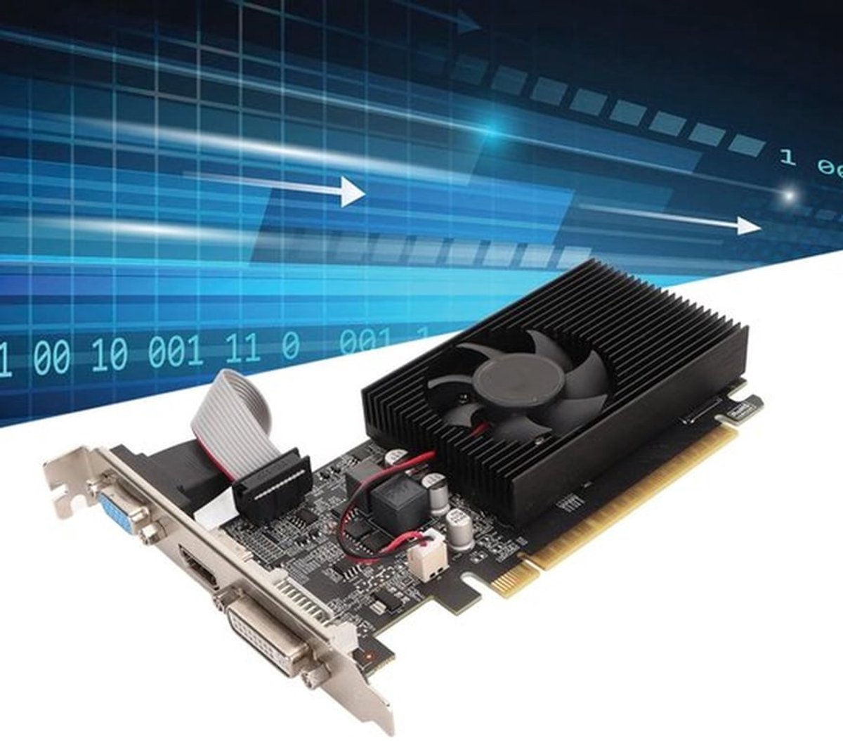 Gt730 4 gb ddr3 stille koelventilato 7 orig - GT730 4GB Videokaart (Black)
