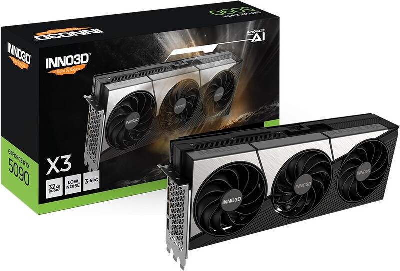 Inno3d geforce rtx 5090 x3 2 orig - INNO3D Nvidia Geforce Rtx 5090 X3 32GB Videokaart
