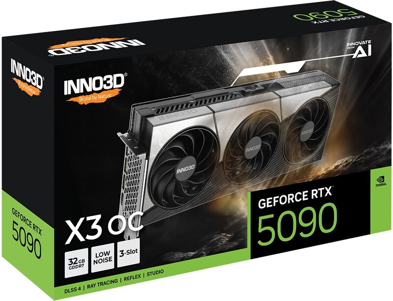 Inno3d geforce rtx 5090 x3 oc 2 orig - INNO3D GeForce RTX 5090 X3 OC 32GB Videokaart