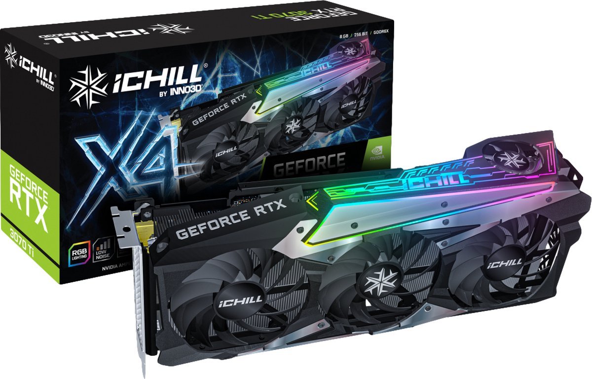 Inno3D Ichill C307T4-086Xx-1820Va35 Videokaart Nvidia Geforce Rtx 3070 Ti 8 Gb