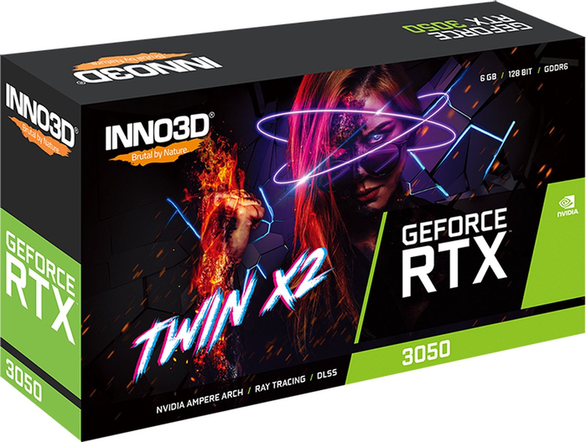 GeForce RTX 3050 6GB Twin X2 Videokaart - afbeelding 3
