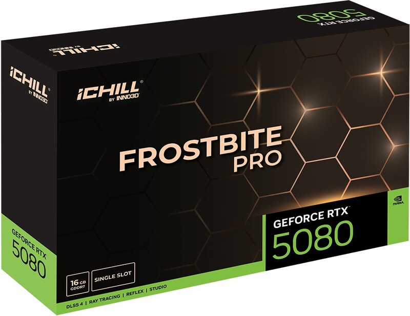 Inno3d nvidia geforce rtx 5080 ichill 3 orig - INNO3D GeForce RTX 5080 ICHILL FROSTBITE Pro 16GB Videokaart