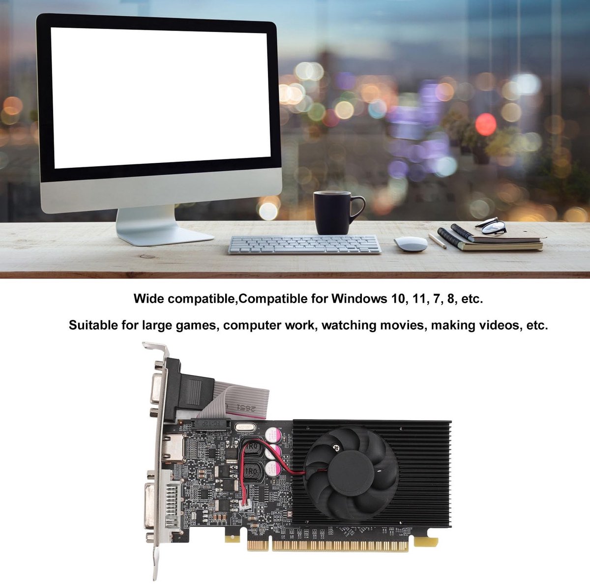 GT 710 2GB Videokaart - afbeelding 4