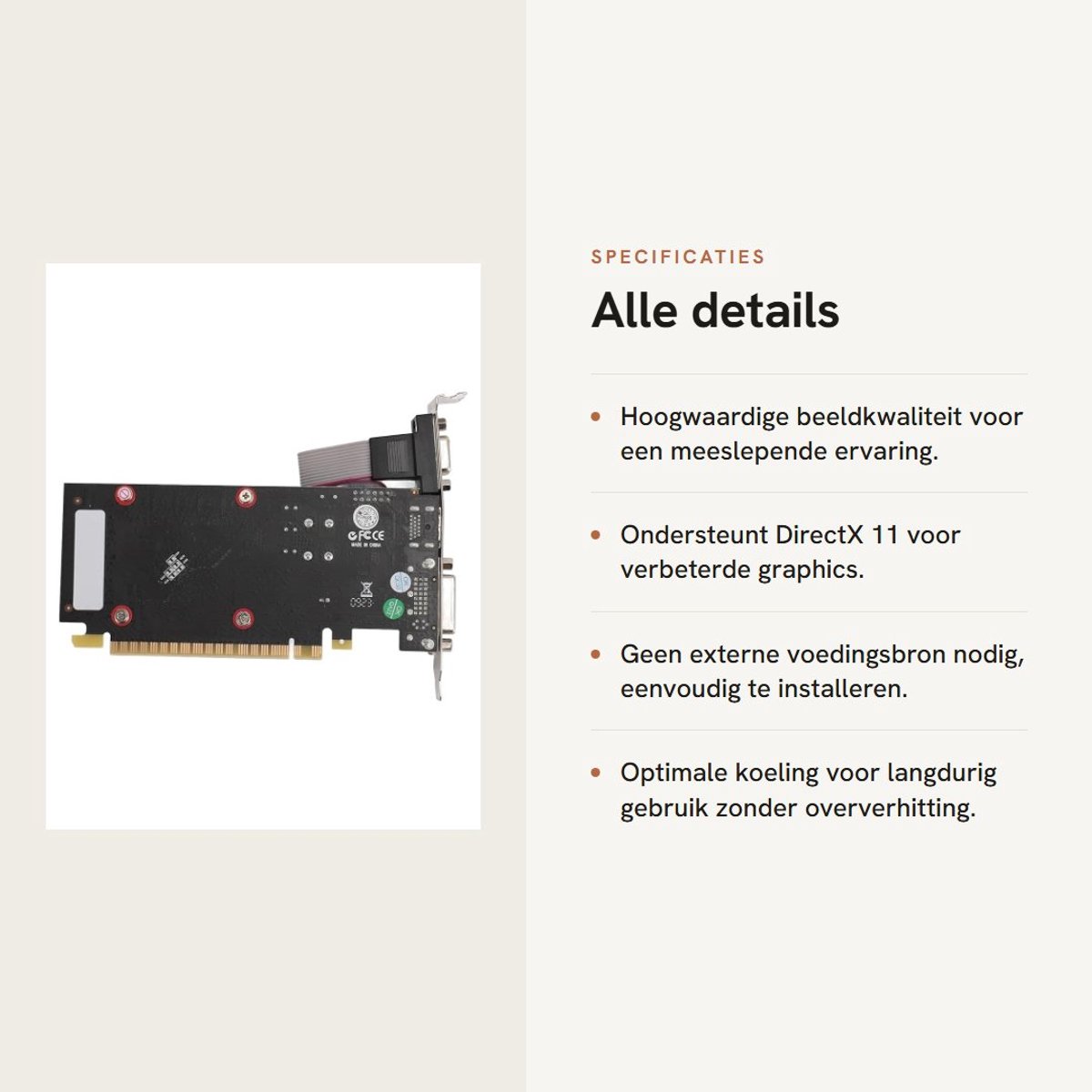 GT 710 2GB Videokaart - afbeelding 8