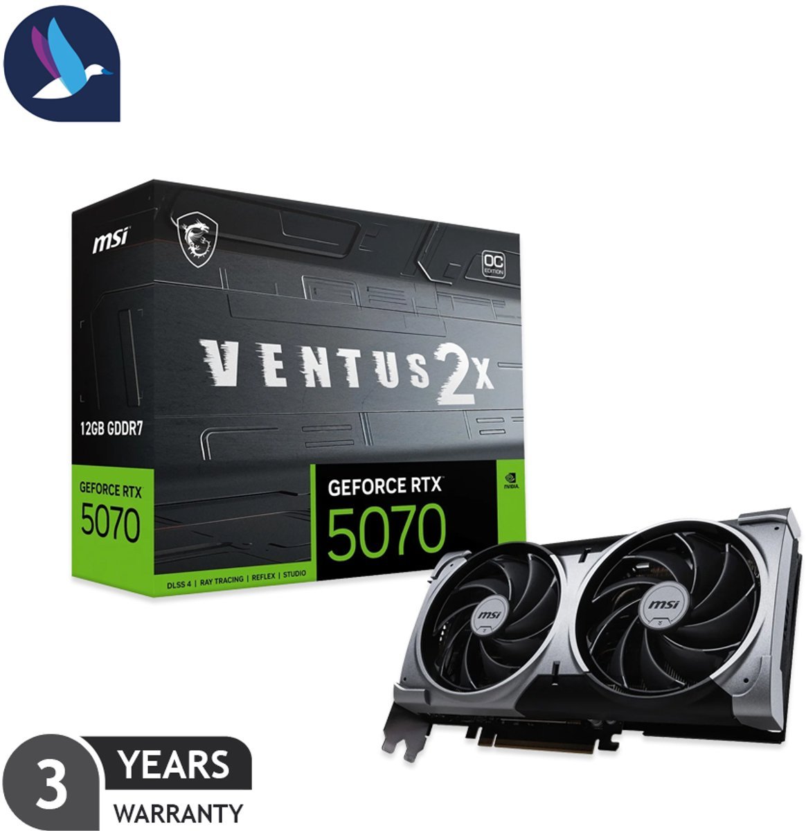 Kooiker Kooiker Upgrade-Kit Videokaart - Msi Geforce Rtx 5070 12G Ventus 2X Oc - Inclusief Assemblage