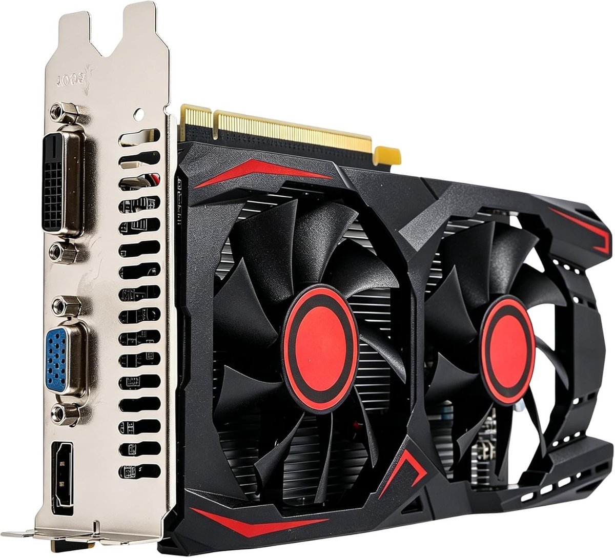 Krachtige Krachtige 2Gb D5 Grafische Kaart Met Dual-Fan, Pci Express X16 2.0, Ondersteunt Dvi En Vga Voor Gaming En Multimedia