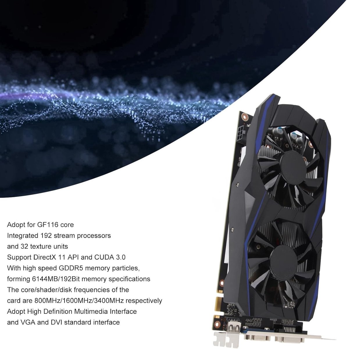 GeForce GTX 550 Ti 1GB Videokaart - afbeelding 6