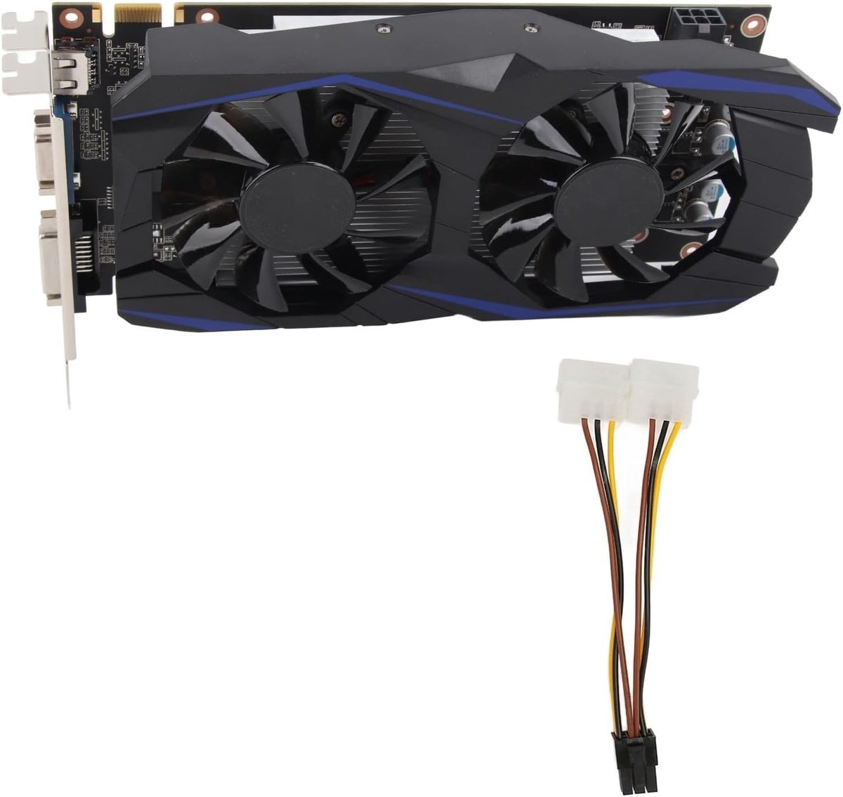 Krachtige Krachtige 550Ti Gddr5 6Gb Grafische Kaart Voor Gaming En Kantoorwerk, Dual Fan Koeling, Hdmi Vga Dvi Aansluitingen, 3400Mhz Geheugen En 800Mhz Kernprestaties