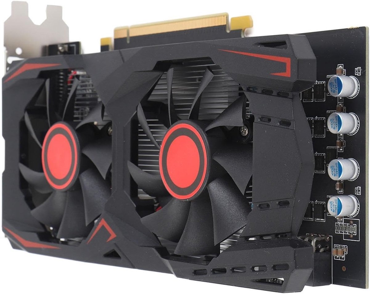 Krachtige Krachtige 6Gb D5 Grafische Kaart Voor Gaming Met Dual-Fan, Ondersteunt Dvi, Vga En Hdmi