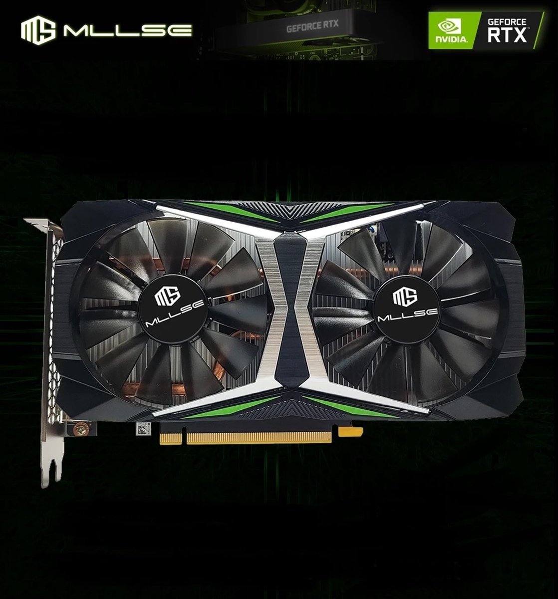 MLLSE Mllse Geforce Rtx 2060 Super Videokaart - 8Gb Gddr6 - 3X Displayport 1.4 - 1X Hdmi 2.0B - Pcie 3.0 X16 - 256Bit - Vr-Ready - Zwart