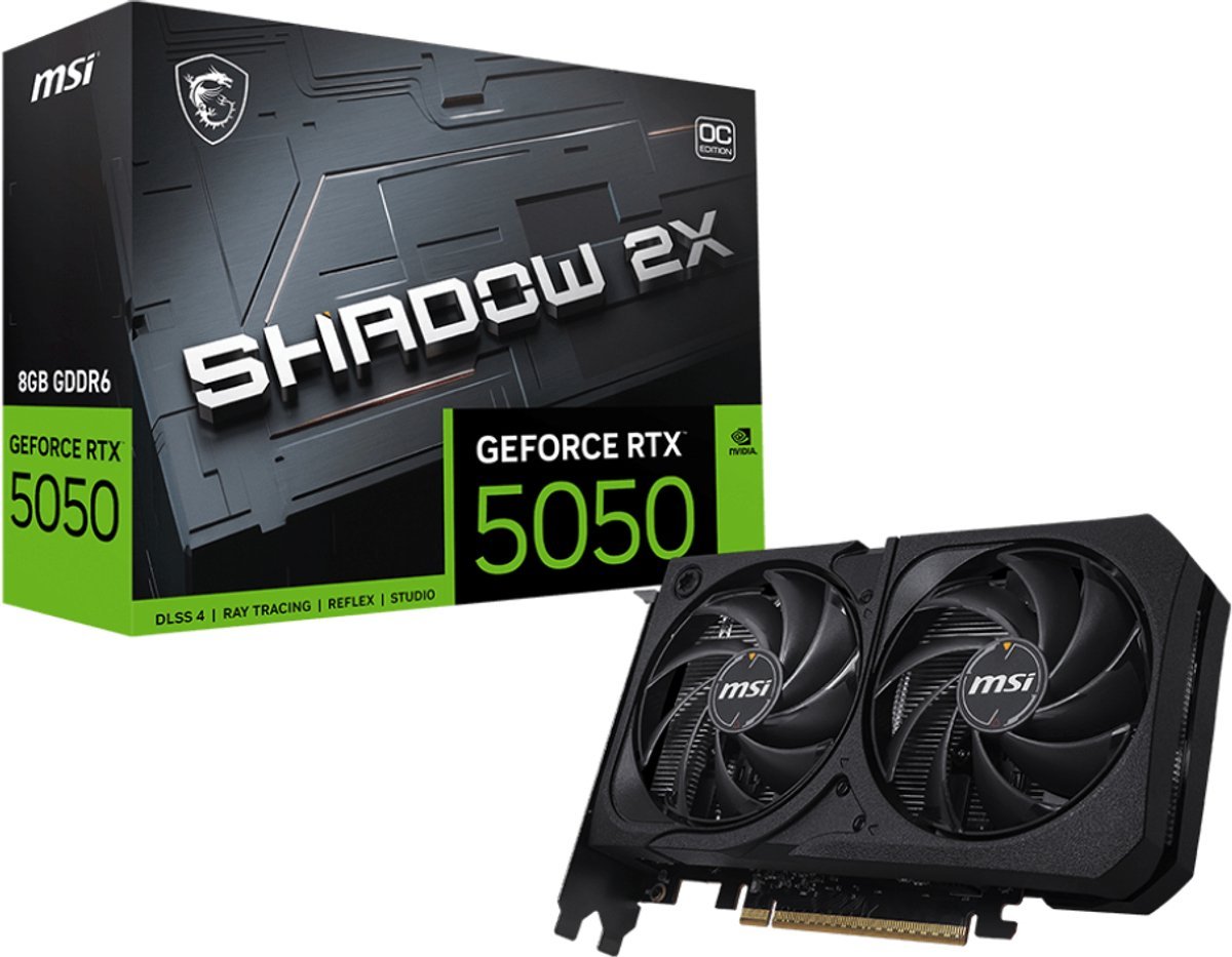 MSI Msi Geforce Rtx 5050 8G Shadow 2X Oc Nvidia 8 Gb Gddr6
