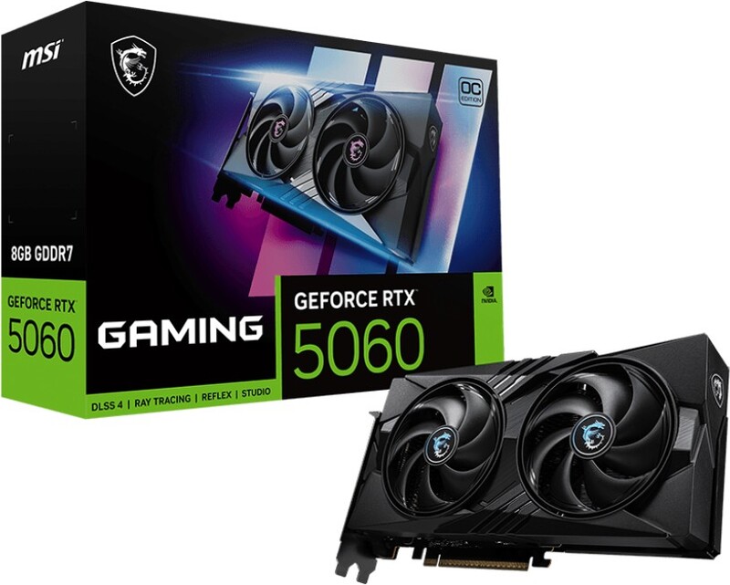 Msi geforce rtx 5060 8g oc 5 orig - MSI 5060 GAMING Trio - OC 8GB Videokaart (Black)