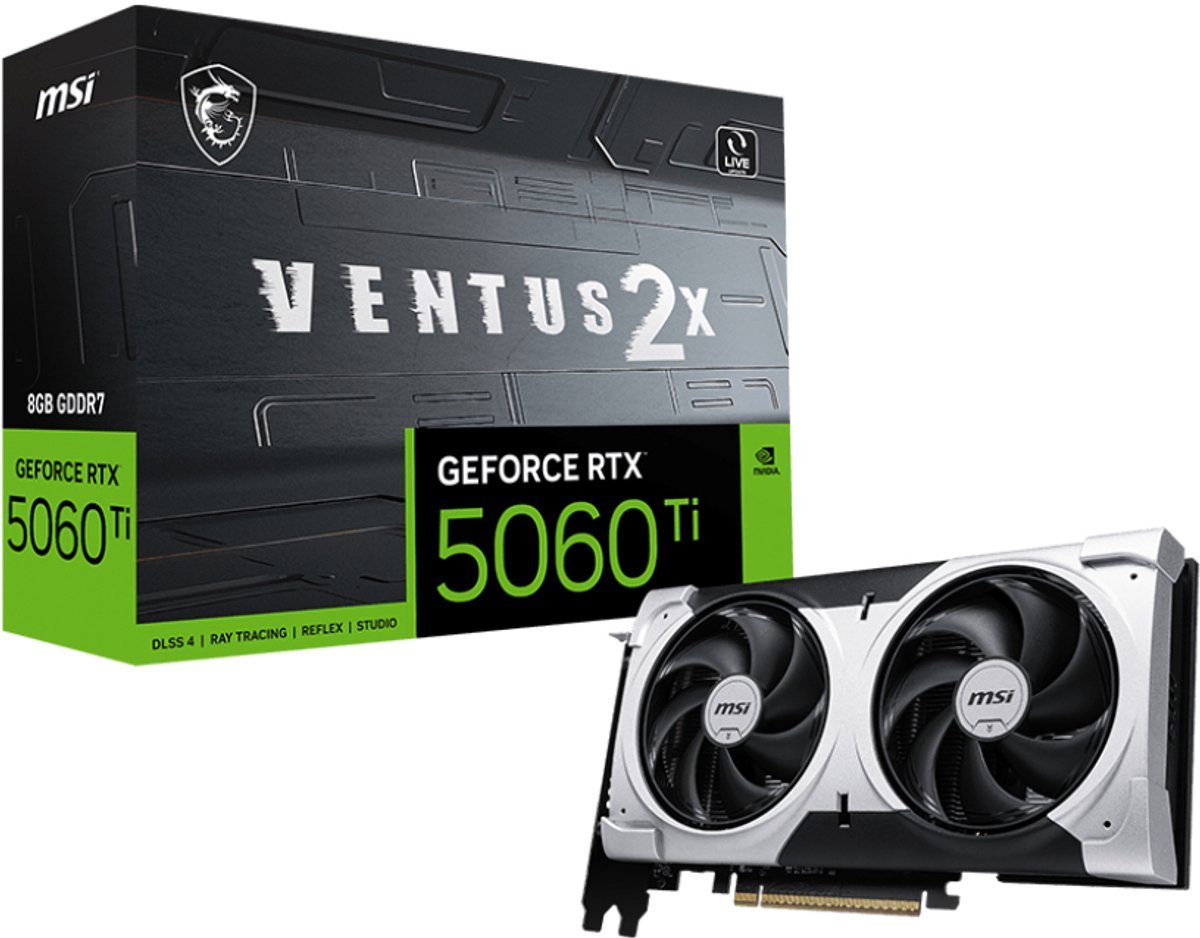 MSI Msi Geforce Rtx 5060 Ti 8G Ventus 2X Plus Nvidia 8 Gb Gddr7