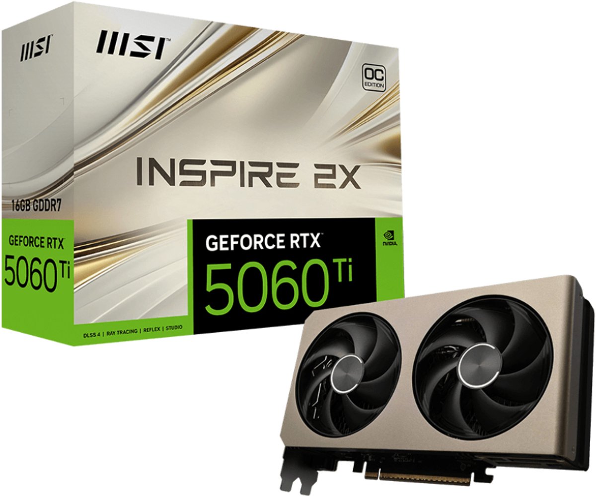 GeForce RTX 5060 Ti Inspire 2X OC 16GB Videokaart - afbeelding 3