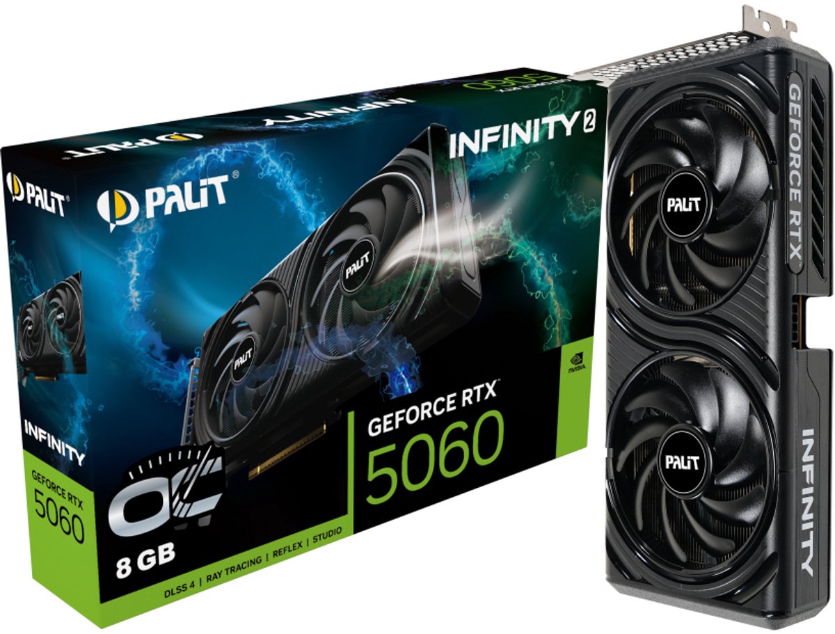 Palit Geforce Rtx 5060 Infinity 2 Oc Nvidia 8 Gb Gddr7 videokaart - afbeelding 2
