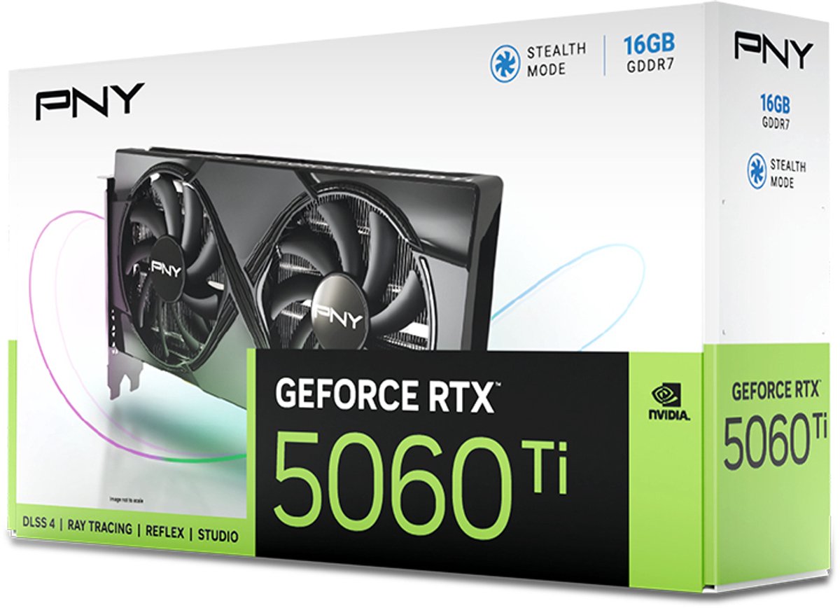 Pny geforce rtx 5060 ti nvidia 16 3 orig - PNY GeForce RTX 5060 Ti Dual Fan OC 16GB Videokaart