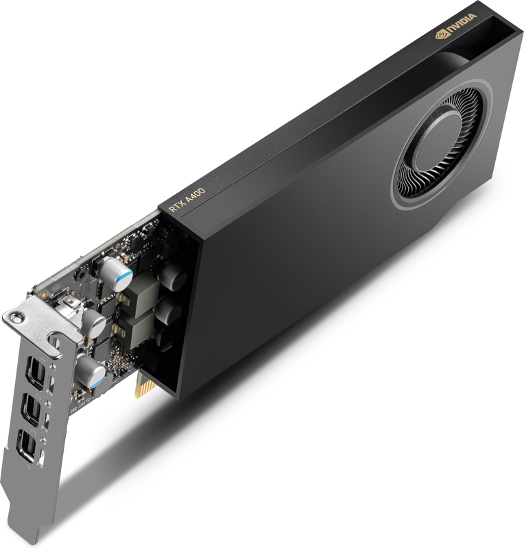 Pny vcnrtxa400 sb nvidia rtx a400 3 orig - PNY NVIDIA RTX A400 4GB Videokaart (Black)