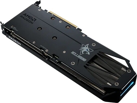 Powercolor hellhound radeon rx 9060 xt 8g 3 orig - PowerColor Hellhound Radeon RX 9060 XT 8GB Videokaart (Black)