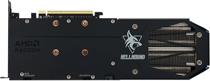 Powercolor hellhound radeon rx 9060 xt 8g 4 orig - PowerColor Hellhound Radeon RX 9060 XT 8GB Videokaart (Black)