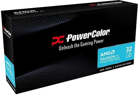 Powercolor radeon ai pro r9700 32gb 6 orig - PowerColor Radeon AI PRO R9700 32GB GDDR6 Videokaart
