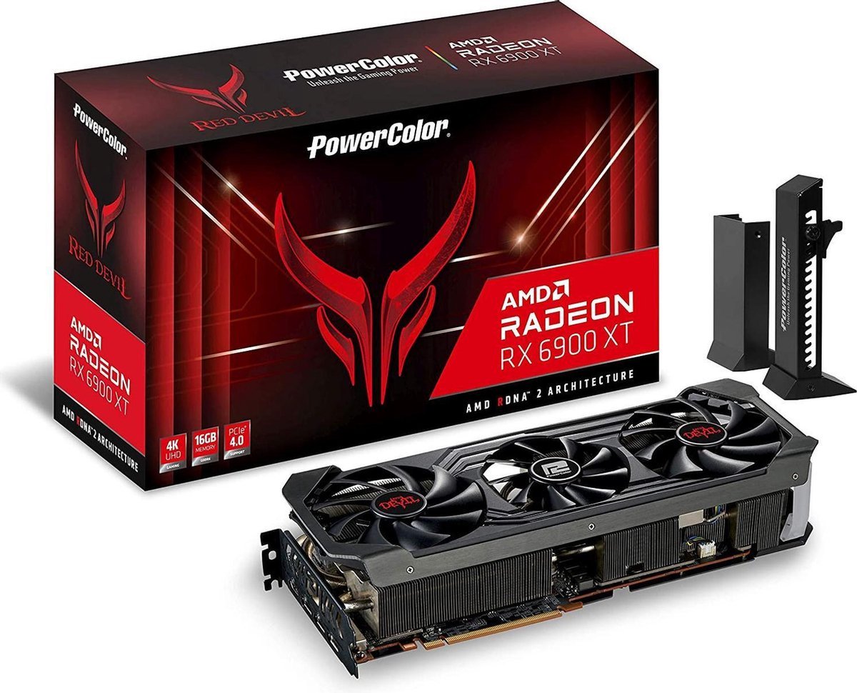 PowerColor Powercolor Raudona Devil Axrx 6900Xt 16Gbd6-3Dhe/Oc Graphics Card Amd Radeon Rx 6900 Xt 16 Gb Gddr6