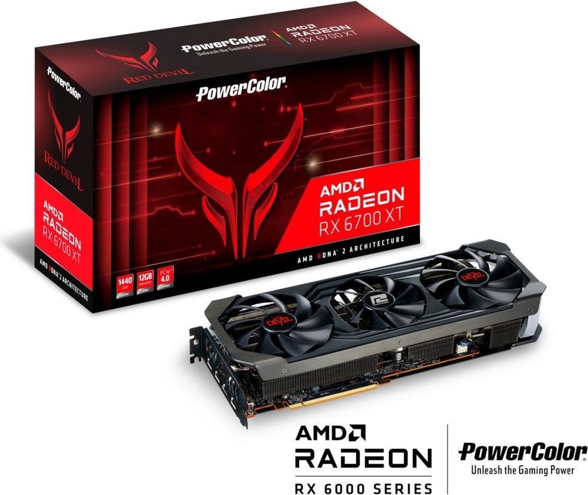 Powercolor Red Devil Radeon Rx 6700Xt Amd Radeon Rx 6700 Xt 12 Gb Gddr6 videokaart - afbeelding 5
