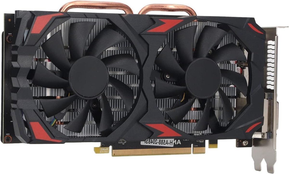 RX Rx 580 256Bit Grafische Kaart 8Gb Ddr5 Ram Met Dubbele Ventilatoren Voor Desktop Pc'S - Pci Express 3.0 16X Slot - Hoogwaardige Grafische Kaart Met Dubbele Ventilatoren