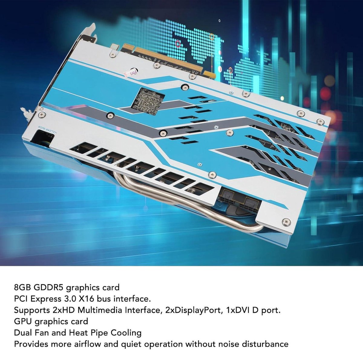 AMD Radeon RX 590 8GB GDDR5 Gaming Grafische Kaart - afbeelding 4