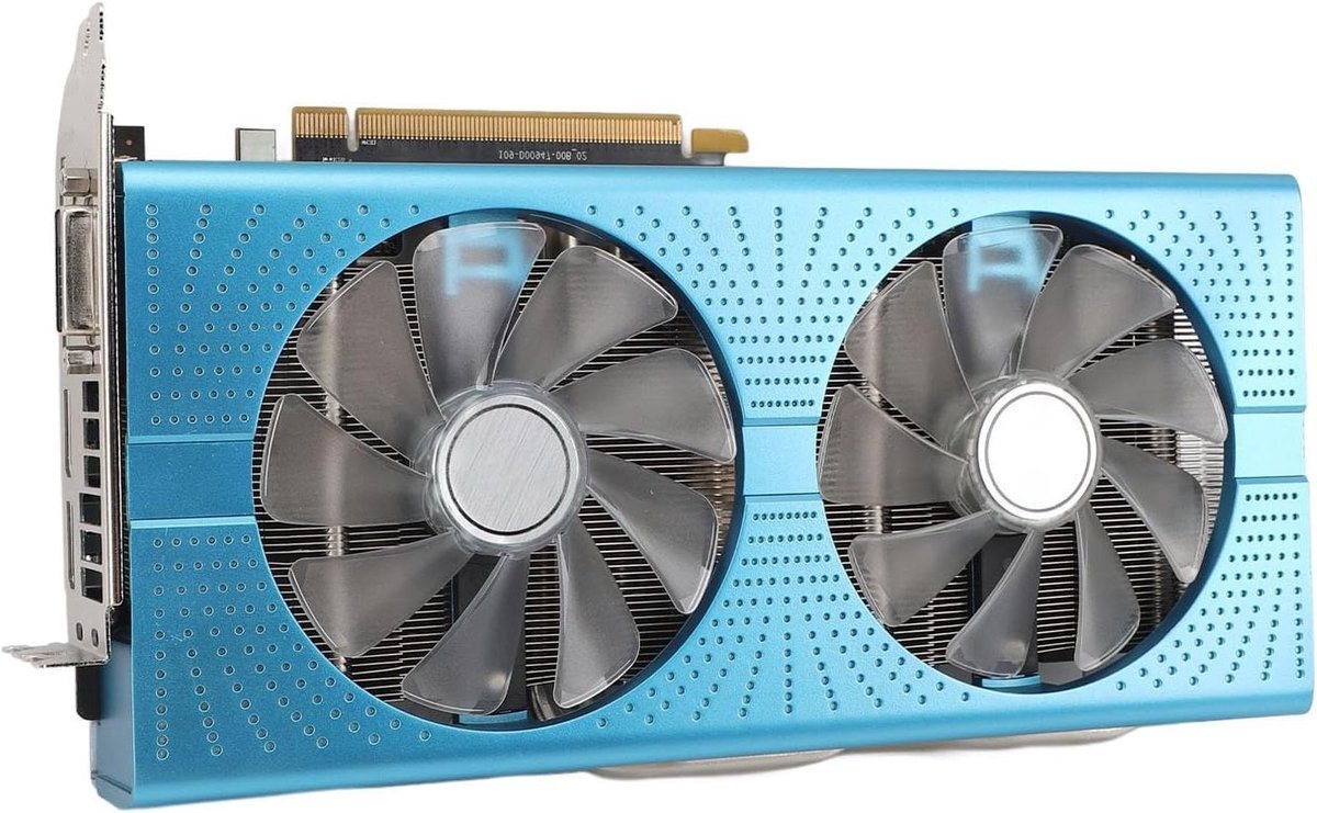 RX590 Rx590 8Gb Gddr5 Gaming Grafische Kaart 256Bit 1460Mhz Pcie 3.0 X16 2Dp 2Hdmi Dvi D Desktop Pc Gpu Met Dubbele Ventilatoren Laag