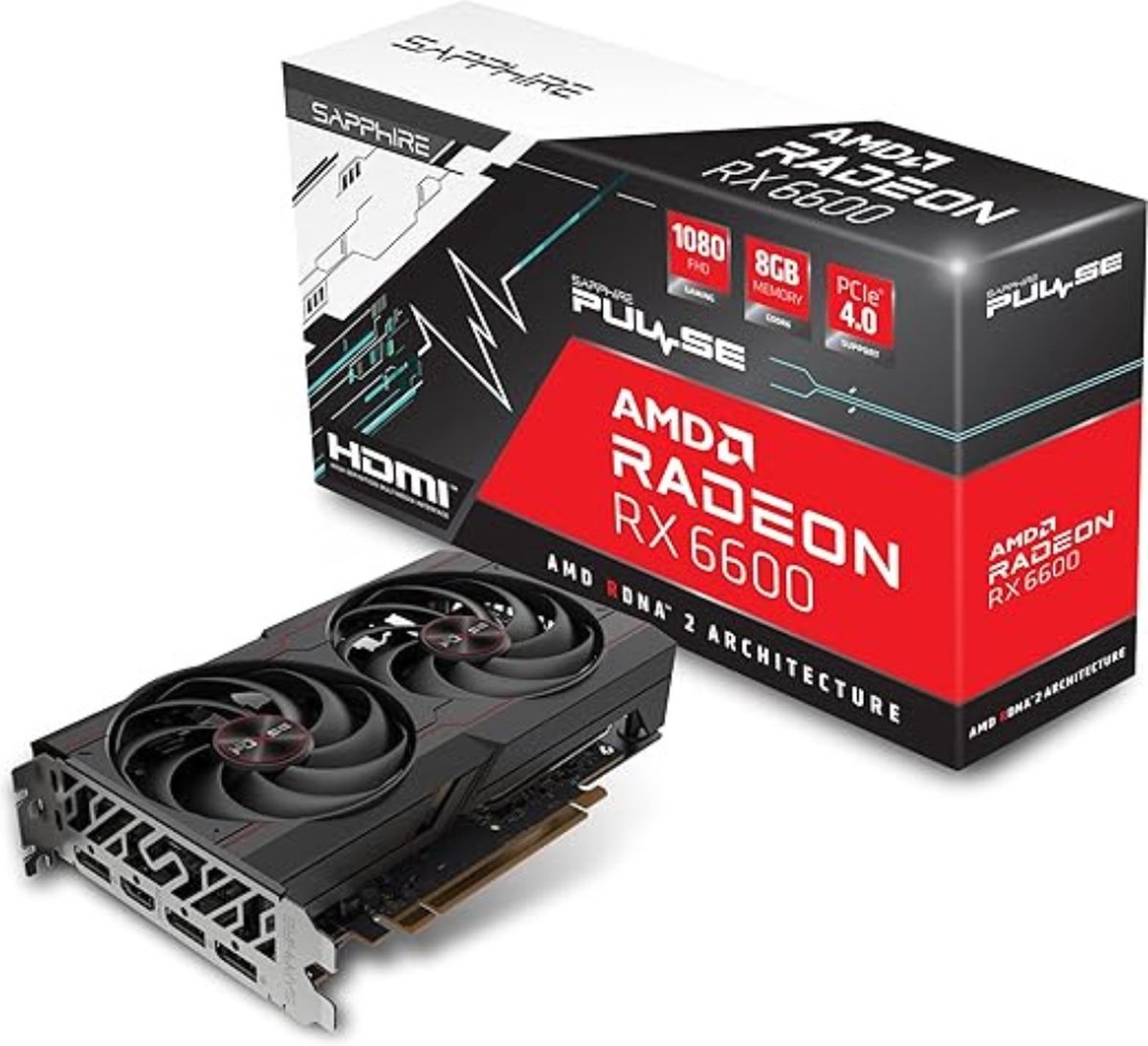 Sapphire Sapphire Pulse – Amd Radeon – Rx 6600 – Graphics Kaart - Gaming – 8Gb – Gddr6 – Hdmi/Triple Dp