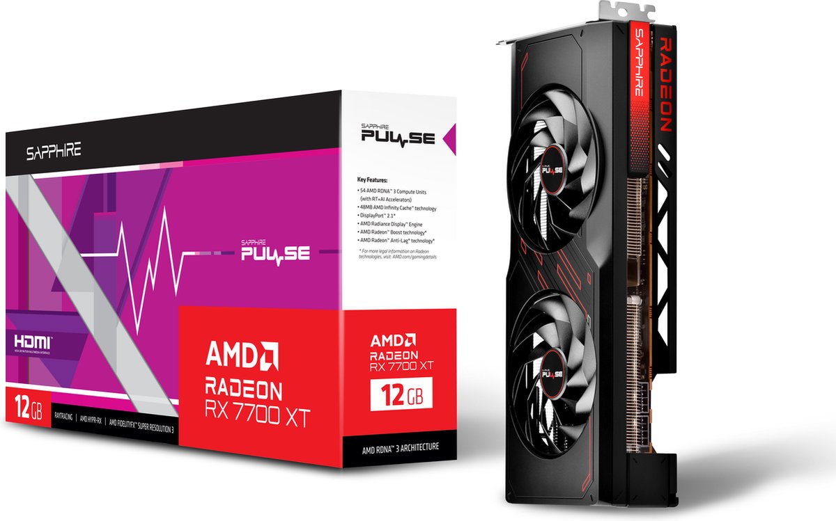 Pulse AMD Radeon RX 7700 XT 12GB GDDR6 Videokaart - afbeelding 8