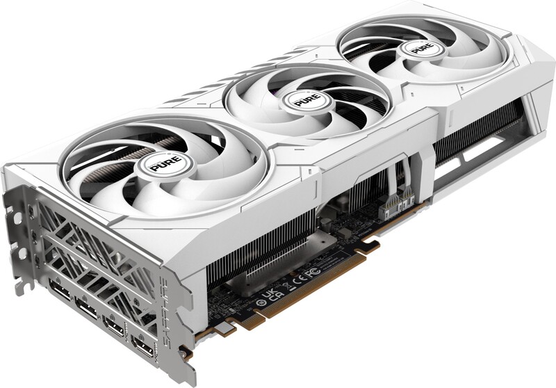 Sapphire pure radeon rx 9070 16 gb 2 orig - SAPPHIRE Pure Radeon RX 9070 OC 16GB Videokaart (White)
