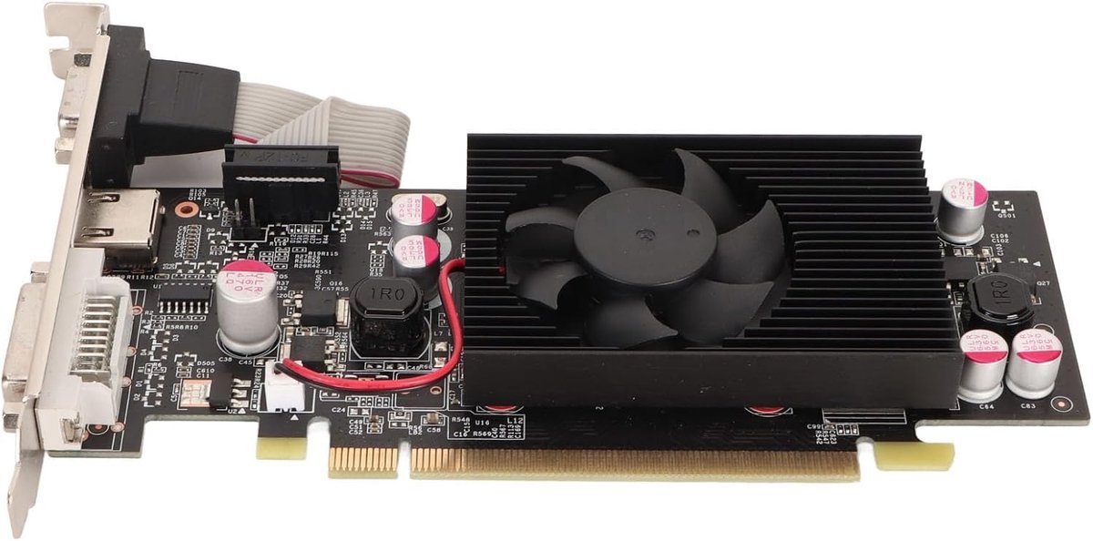 SnelShoppen Snelshoppen - Graphics Card Gt210 1Gb Ddr2 64Bit Geschikt Voor Directx10.1 Gaming, Pci Express X16 2.0, Dvi Vga Hd Multimedia Interface